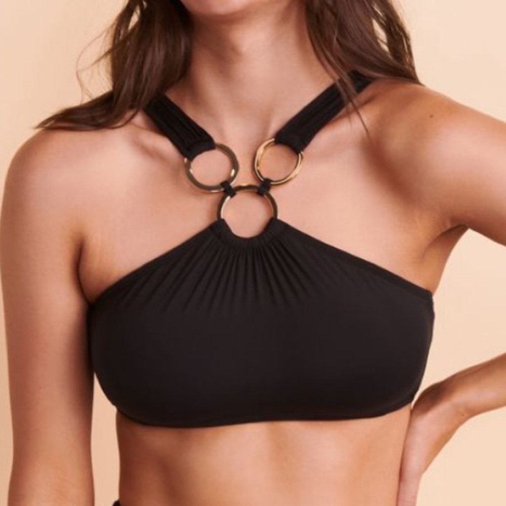 RING ME UP High Neck Bikini Top